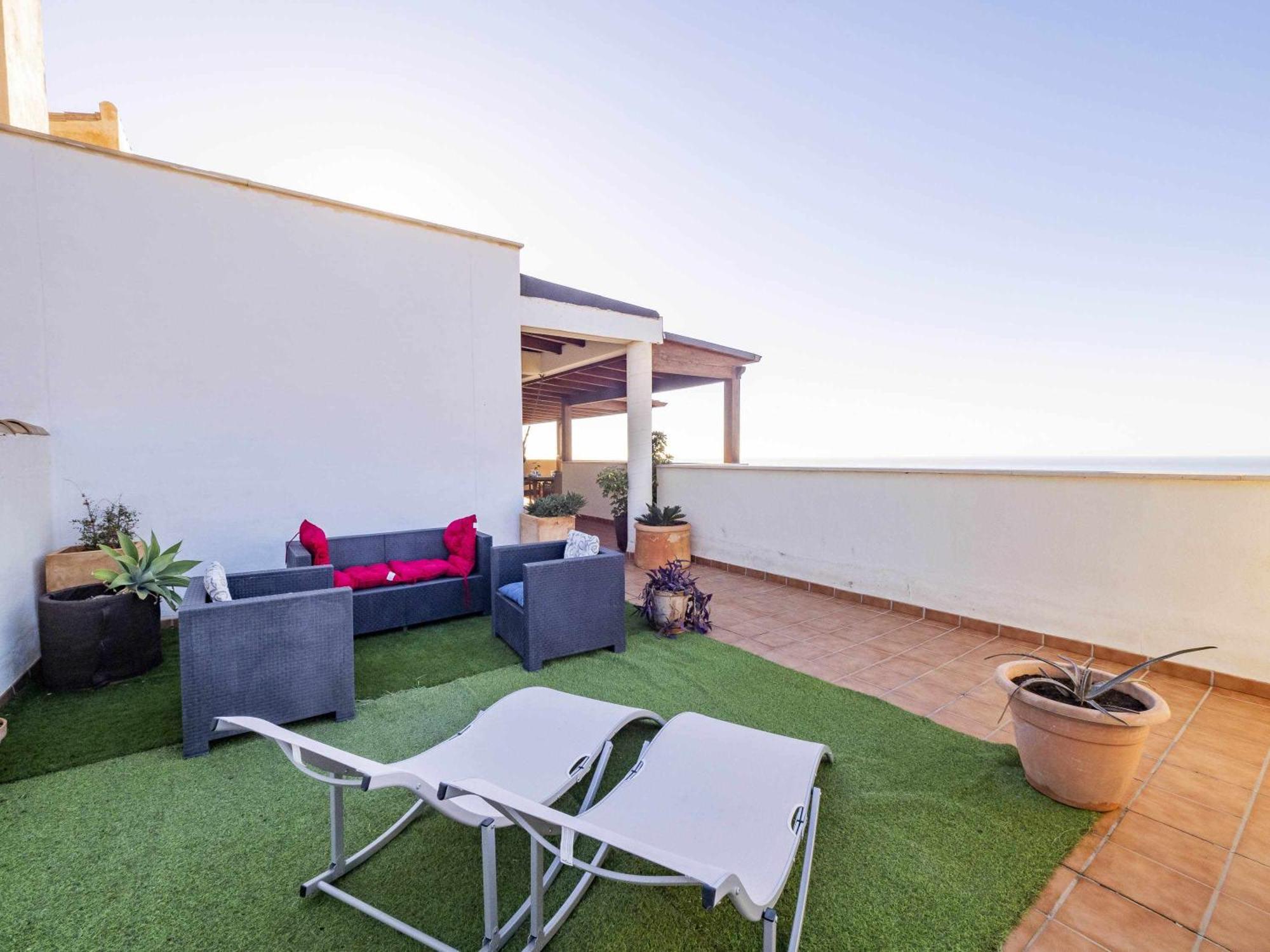Atico Con Vistas Al Mar Piscina Y Parking Appartement Málaga Buitenkant foto