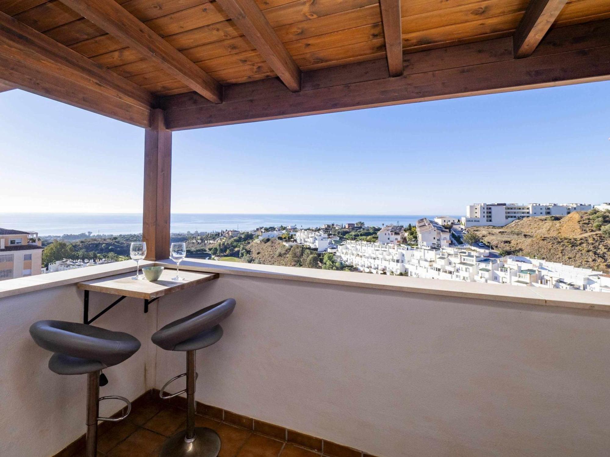 Atico Con Vistas Al Mar Piscina Y Parking Appartement Málaga Buitenkant foto